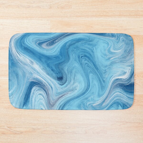 Item preview, Blue Drift – Abstract Swirl Art in Blue designed and sold by MH-Studio.