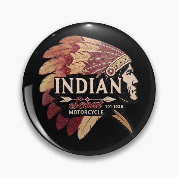 Item preview, 1928 Indian Scout Series 101 Native Headdress Vintage Gold Edition designed and sold by EdGraphy.
