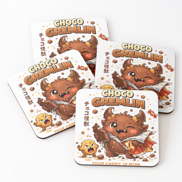 Item preview, Choco Gremlin Kawaii Chocolate Monster Cute Japanese Streetwear designed and sold by Snackwear Apparel.