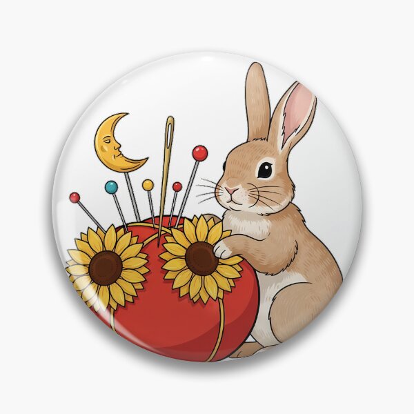 Item preview, Pincushion Rabbit Sunflower designed and sold by pumsquare.