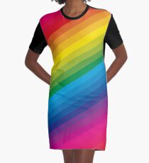 Rainbow Graphic T-Shirt Dress