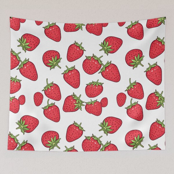 Aperçu de l'œuvre Motif Fraise Mignon Esthétique – Design Kawaii Été créée et vendue par ellecraftyowl.