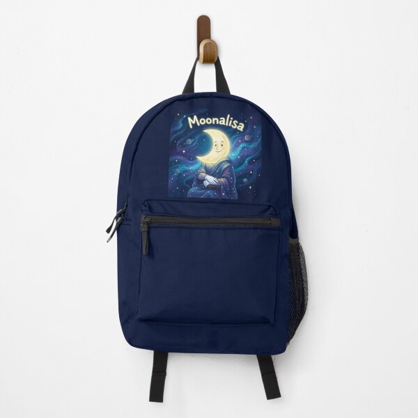 Item preview, Moonalisa – Funny Mona Lisa Parody with Moon in Space designed and sold by WordPlayStudio.