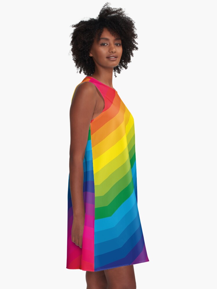 Alternate view of Rainbow A-Line Dress