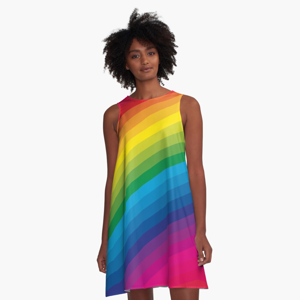 Rainbow A-Line Dress