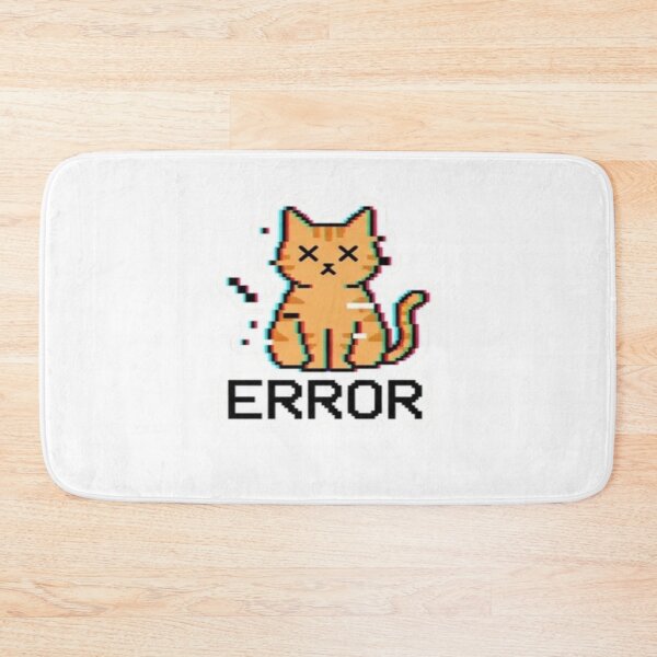 Item preview, Error Cat Sticker – Glitch Cat Funny Tech Humor Design designed and sold by Velora Design .