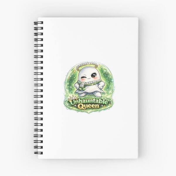 Item preview, Unhauntable Queen Cute Ghost – Power Stance Sparkly Shield Design designed and sold by SparkVault.