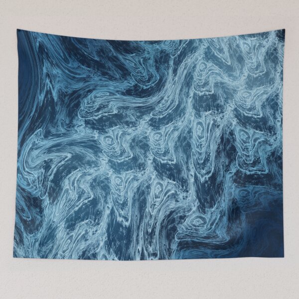 Artikelvorschau, Blaue Aura – Marmor Abstrakter Fluss entworfen und verkauft von MH-Studio.