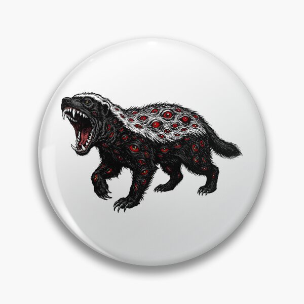 Item preview, Honey badger with eyes designed and sold by krabbaraban.
