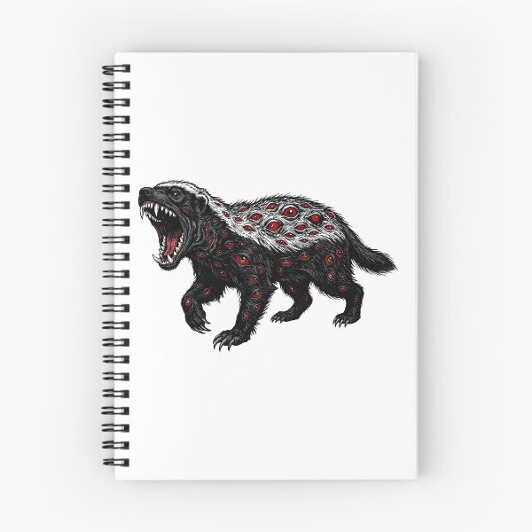 Item preview, Honey badger with eyes designed and sold by krabbaraban.