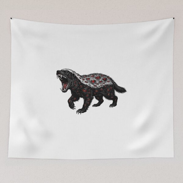 Item preview, Honey badger with eyes designed and sold by krabbaraban.