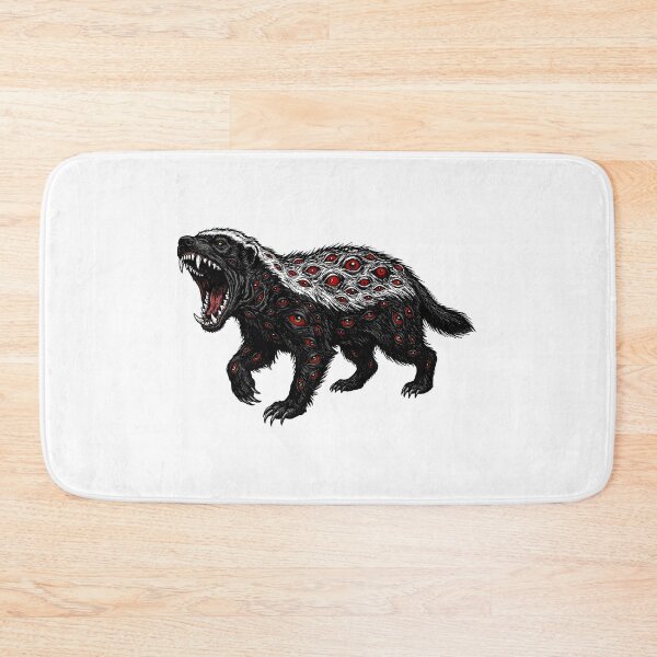 Item preview, Honey badger with eyes designed and sold by krabbaraban.