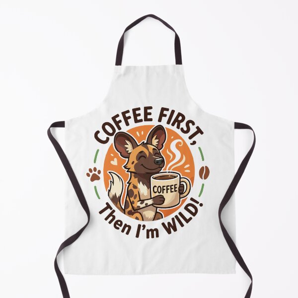 Item preview, Funny African Wild Dog Coffee Lover designed and sold by JessArty ⭐⭐⭐⭐⭐.