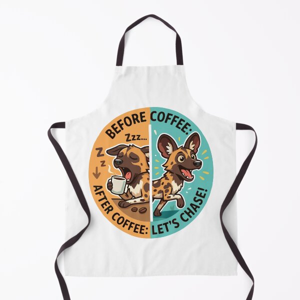 Item preview, Funny African Wild Dog Caffeine designed and sold by JessArty ⭐⭐⭐⭐⭐.