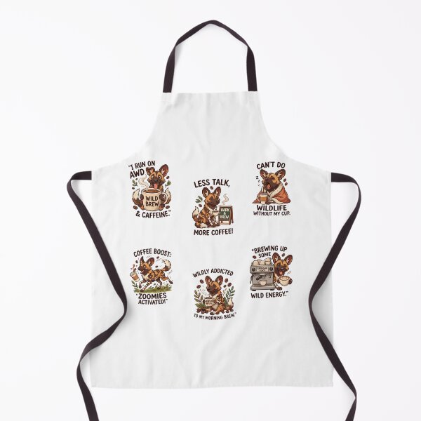Item preview, African Wild Dog Coffee Lover Quote Mini Collection Funny Caffeine Set designed and sold by JessArty ⭐⭐⭐⭐⭐.