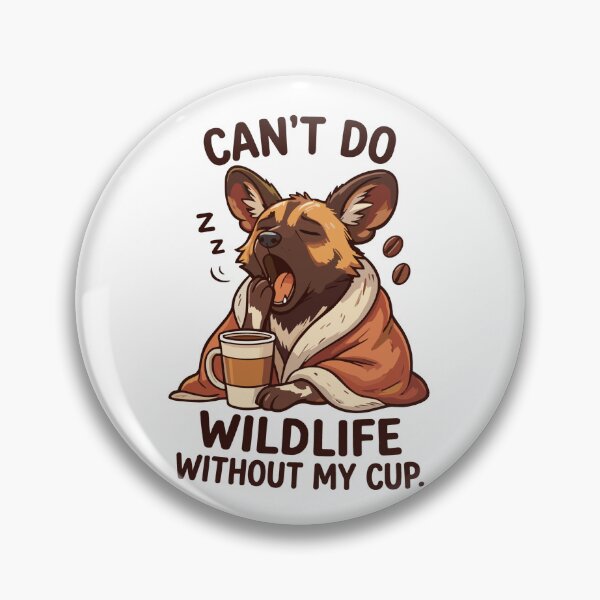Item preview, African Wild Dog Funny Coffee Quote designed and sold by JessArty ⭐⭐⭐⭐⭐.