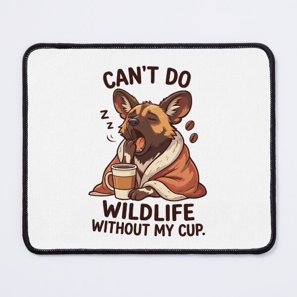 Item preview, African Wild Dog Funny Coffee Quote designed and sold by JessArty ⭐⭐⭐⭐⭐.