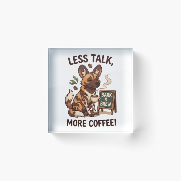 Item preview, African Wild Dog Funny Caffeine Art designed and sold by JessArty ⭐⭐⭐⭐⭐.