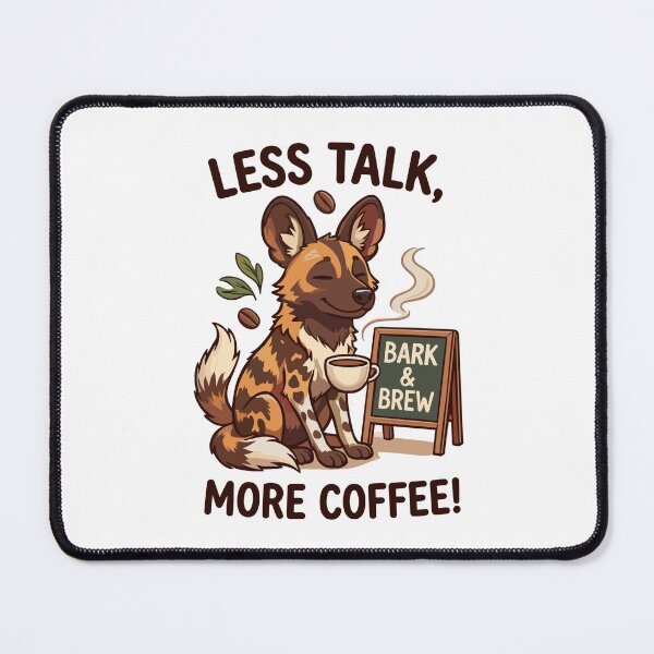 Item preview, African Wild Dog Funny Caffeine Art designed and sold by JessArty ⭐⭐⭐⭐⭐.
