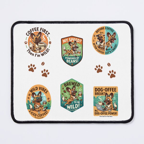 Item preview, African Wild Dog Coffee Collection designed and sold by JessArty ⭐⭐⭐⭐⭐.
