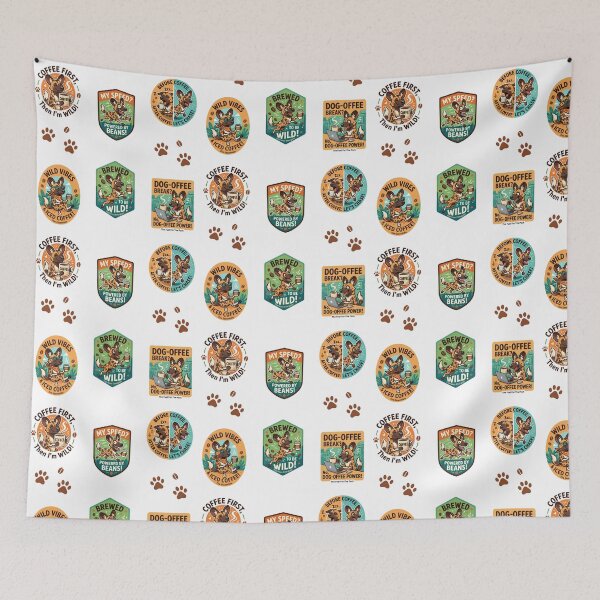 Item preview, African Wild Dog Coffee Collection designed and sold by JessArty ⭐⭐⭐⭐⭐.