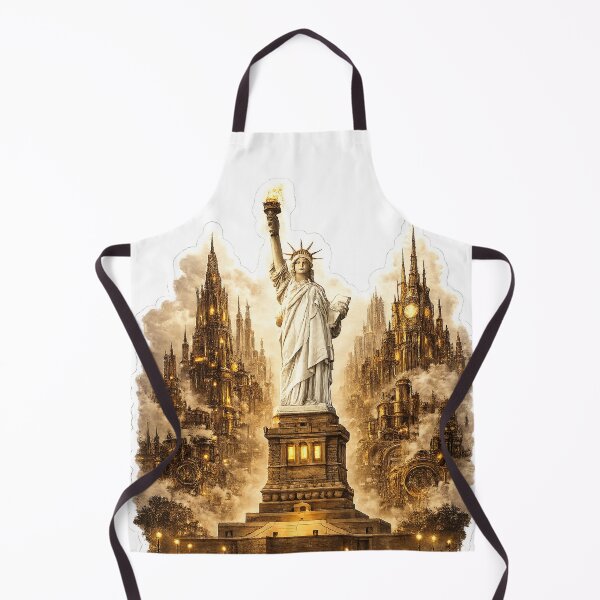 Artikelvorschau, Steampunk New York – Freiheitsstatue – Aufkleber entworfen und verkauft von Altered Art By Steve.