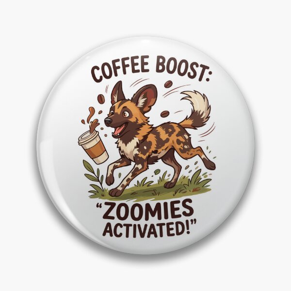 Item preview, Funny African Wild Dog Running Caffeine Energy designed and sold by JessArty ⭐⭐⭐⭐⭐.