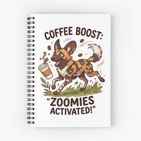Item preview, Funny African Wild Dog Running Caffeine Energy designed and sold by JessArty ⭐⭐⭐⭐⭐.