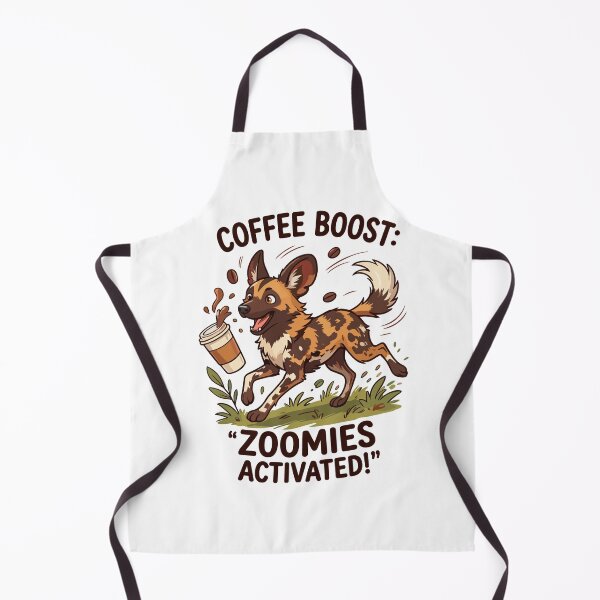 Item preview, Funny African Wild Dog Running Caffeine Energy designed and sold by JessArty ⭐⭐⭐⭐⭐.