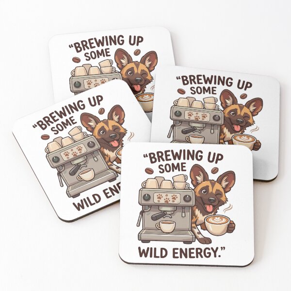 Item preview, African Wild Dog Espresso Machine Funny Coffee designed and sold by JessArty ⭐⭐⭐⭐⭐.