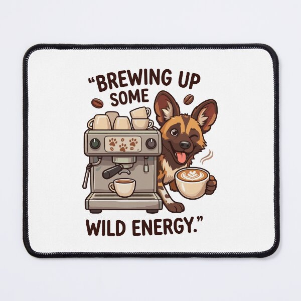 Item preview, African Wild Dog Espresso Machine Funny Coffee designed and sold by JessArty ⭐⭐⭐⭐⭐.