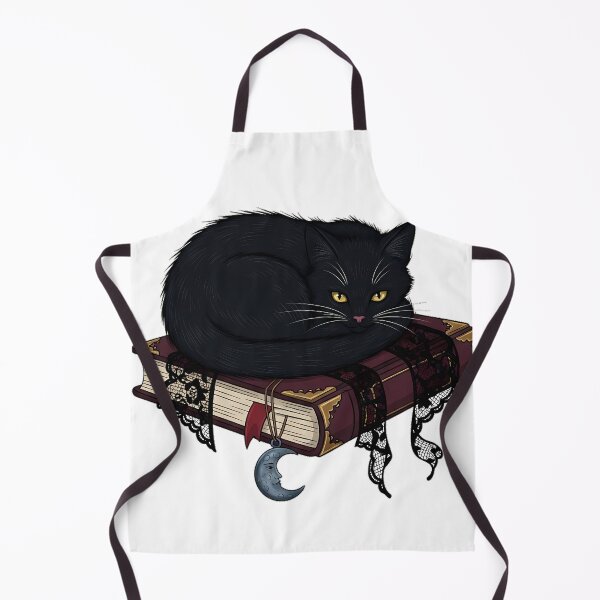 Item preview, Black Lace Spellbook Cat designed and sold by IllumeInk.