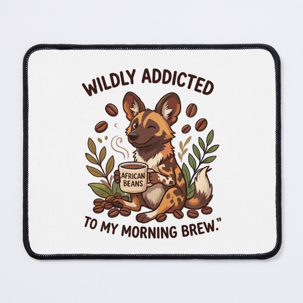 Item preview, African Wild Dog Coffee Lover Nature Art designed and sold by JessArty ⭐⭐⭐⭐⭐.