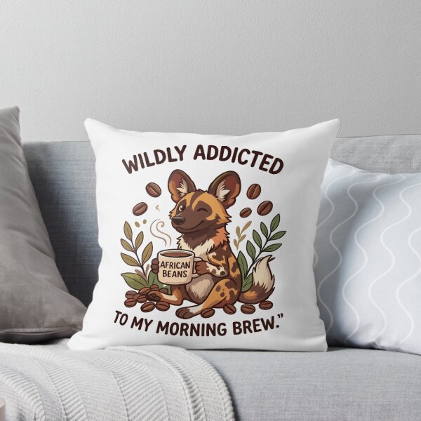 Item preview, African Wild Dog Coffee Lover Nature Art designed and sold by JessArty ⭐⭐⭐⭐⭐.
