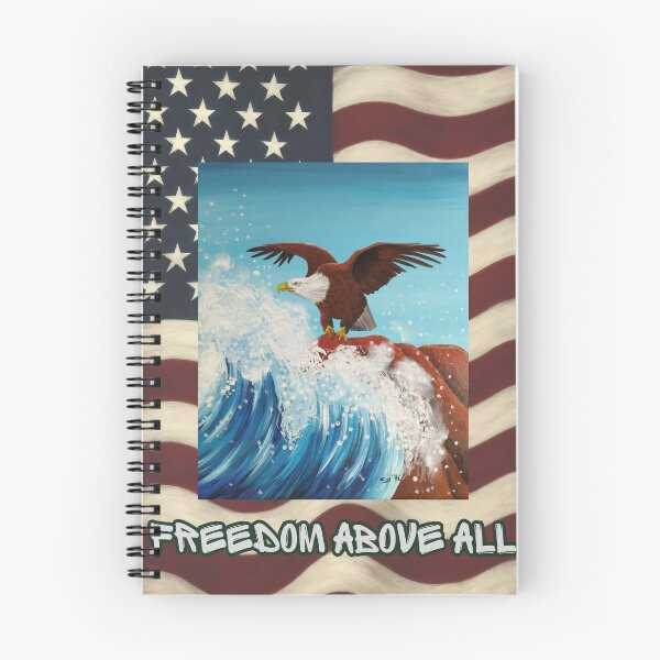 Item preview, Aquila Testa Bianca – Freedom Above All – Design Patriottico (Graffiti Style) designed and sold by su74lab.