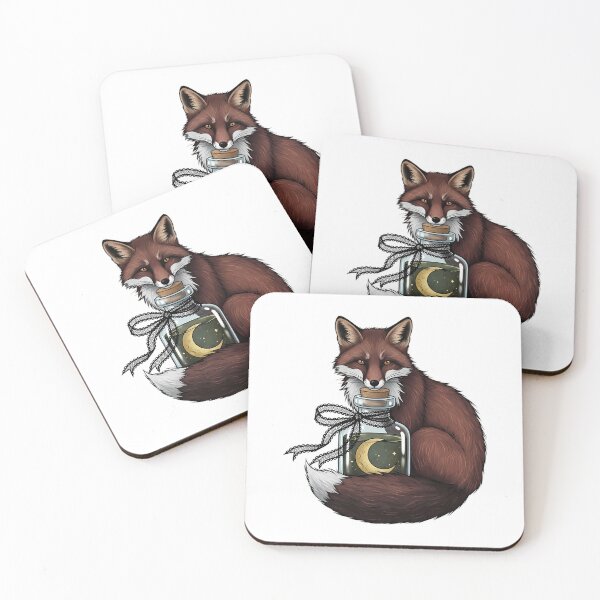 Item preview, Apothecary Ribbon Fox designed and sold by IllumeInk.