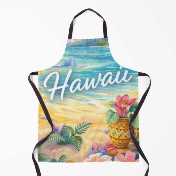 Item preview, Hawaii Summer Beach Vibes Illustration | Tropical Ocean Paradise | Aesthetic Island Art Design designed and sold by Mialunaa.