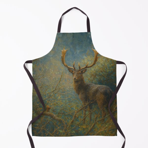 Item preview, Majestic Stag in Woodland Glade: Painterly Canvas Art designed and sold by ChirpInc.