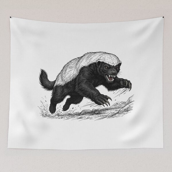 Item preview, The honey Badger is on the attack designed and sold by krabbaraban.
