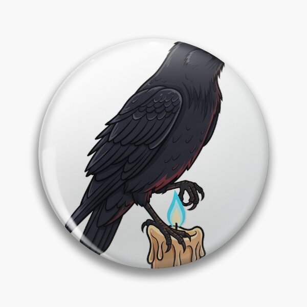 Item preview, Vela Raven Candle de llama azul designed and sold by IllumeInk.