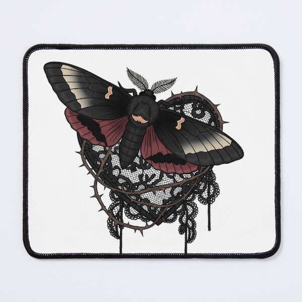 Item preview, Laced Heart Moth designed and sold by IllumeInk.