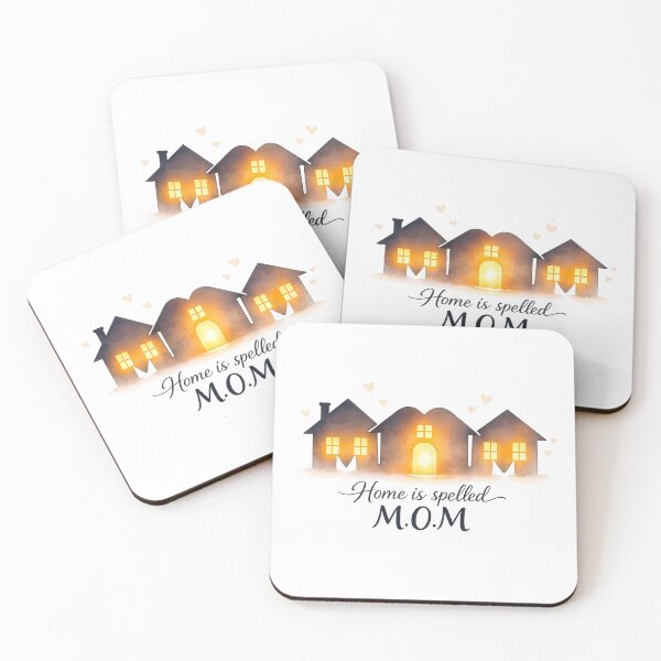 Artikelvorschau, Zuhause heißt Mama – Minimalistisches, gemütliches Hausdesign zum Muttertag entworfen und verkauft von RED-MAR store.