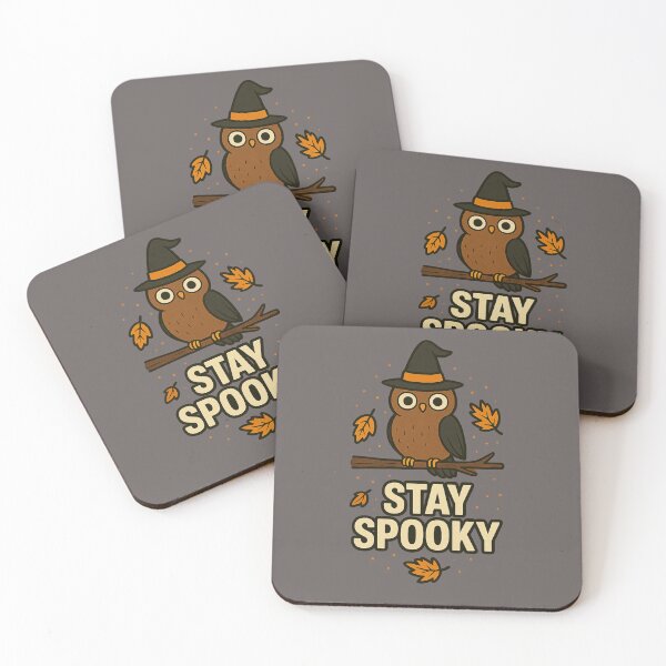 Item preview, Stay Spooky: Halloween Owl with Witch Hat designed and sold by ChirpInc.