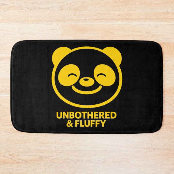 Item preview, Unbothered & Fluffy Panda Smiley – Cute Minimal Animal Meme Design designed and sold by JonelCrafts.