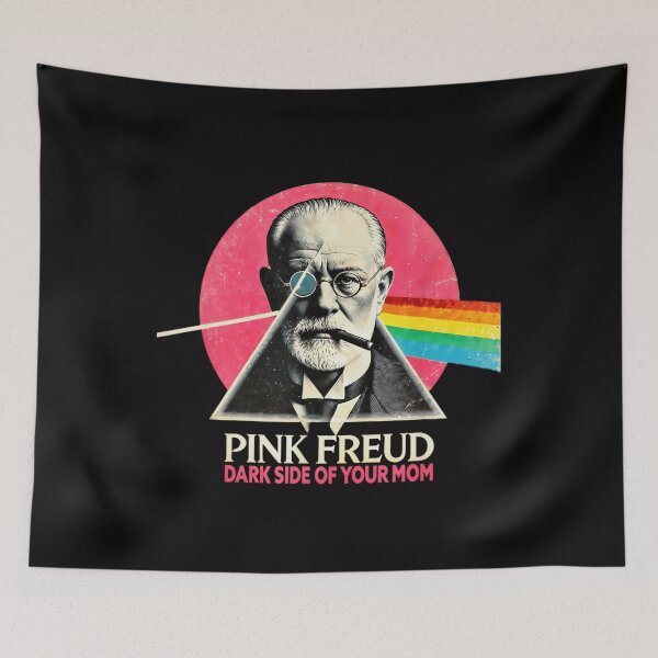 Item preview, Pink Freud Dark Side Of Your Mom Funny Psychology Parody Music Art designed and sold by Twindluzz.
