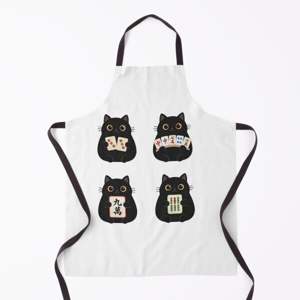 Item preview, Mahjong Cats - Cute Black Cat Game Night Design designed and sold by Winarrts.