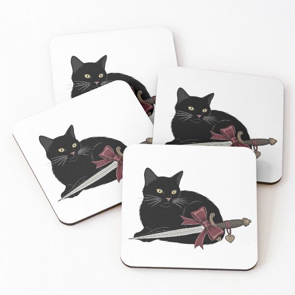 Item preview, Dagger Bow Black Cat designed and sold by IllumeInk.