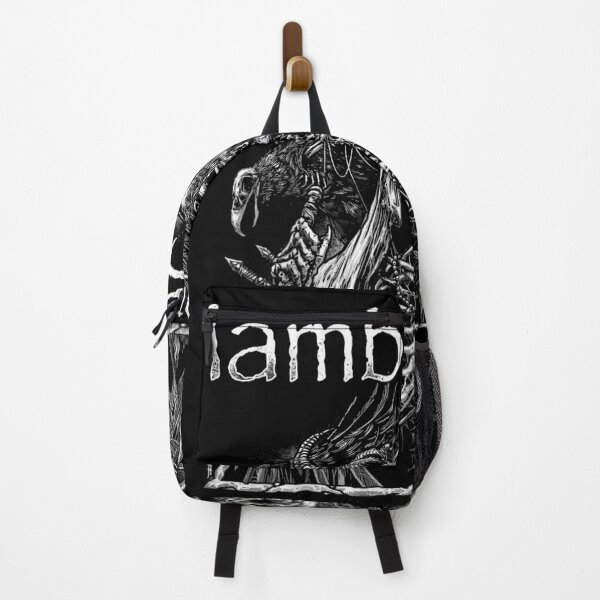 Item preview, Lamb of God Dark Skeleton Metal Aesthetic Occult Gothic Crow Horror Art designed and sold by Twindluzz.