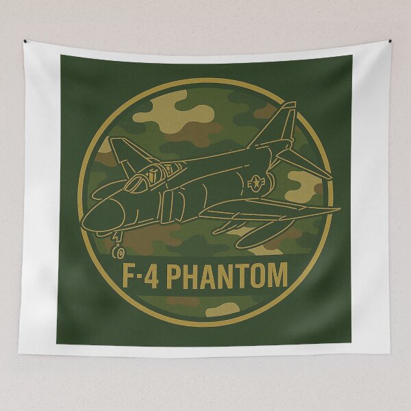 Item preview, F-4 Phantom – Vintage Camouflage Patch Art designed and sold by BB Design Garage.