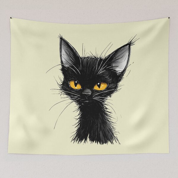 Item preview, Black Cat Meow designed and sold by Poppflix-TM.